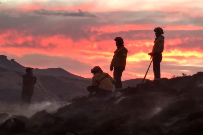Cuatro incendios forestales provocó la tormenta eléctrica, que azoto esta zona de la provincia en el día de hoy