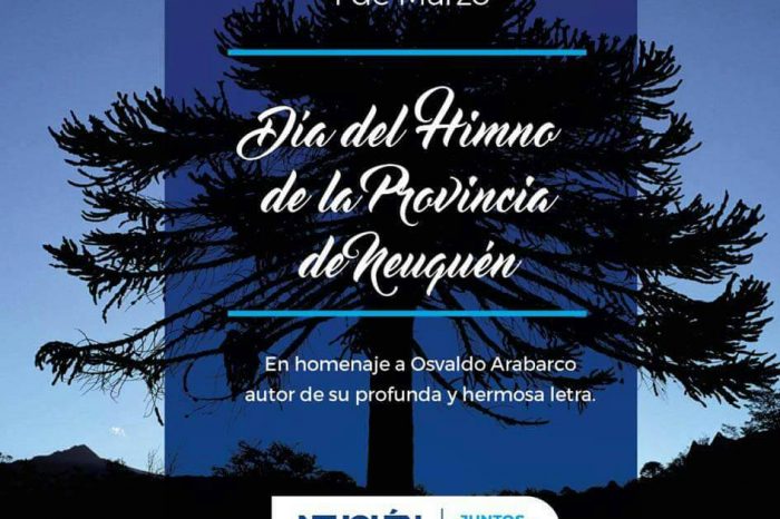 Hoy 1 de marzo se conmemora el día del Himno de la Provincia del Neuquén
