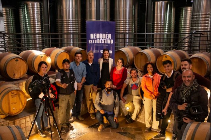 Vendimia de otoño en la Ruta del Vino de la Patagonia