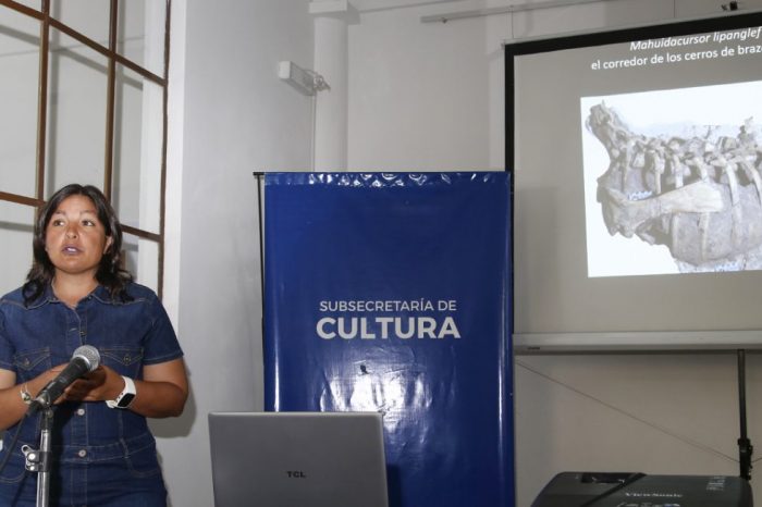 Expusieron sobre el hallazgo del dinosaurio Mahuidacursor Lipanglef