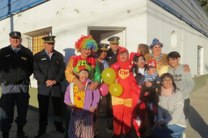 La Policía provincial realizó actividades con los niños por sus 62° aniversario