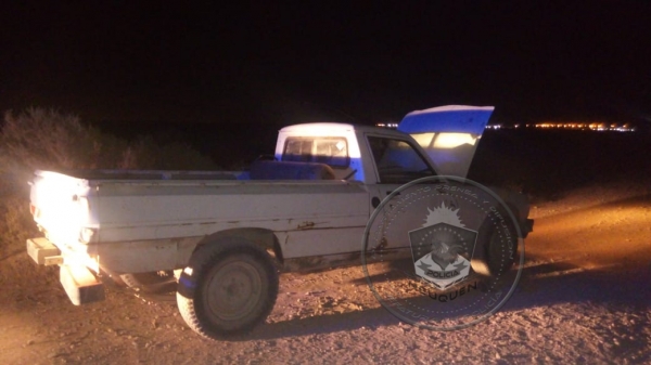 Camioneta recuperada robada, con pedido de captura