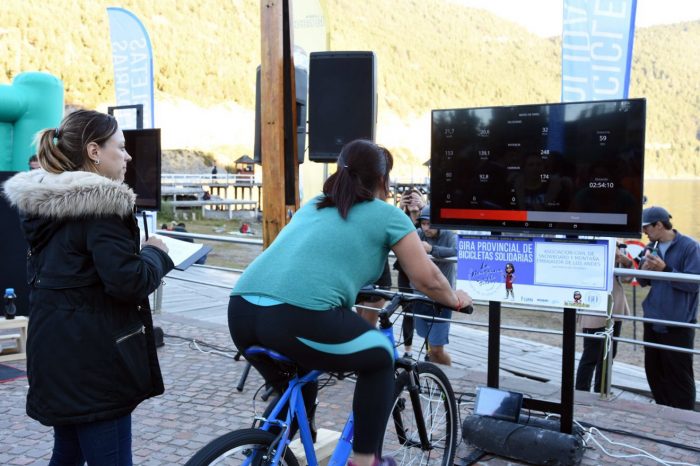 En San Martín de los Andes también pedalearon con Lotería La Neuquina