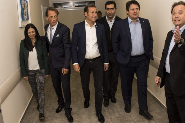 Gutiérrez participó de la inauguración del nuevo edificio de la clínica San Agustín