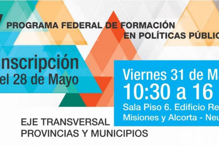 Organizan nueva formación en políticas públicas