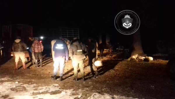 Personal de la Comisaría 47º colaboraron con Personal de Fauna