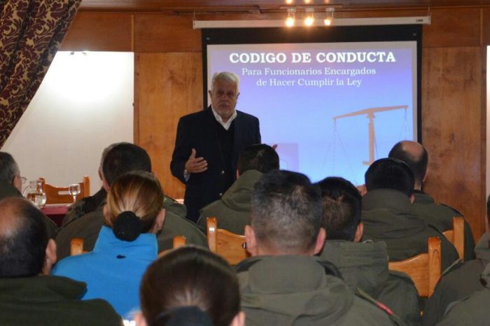 Personal del Gendarmería Nacional recibió instrucción sobre el Código de Conducta para Funcionarios Encargados