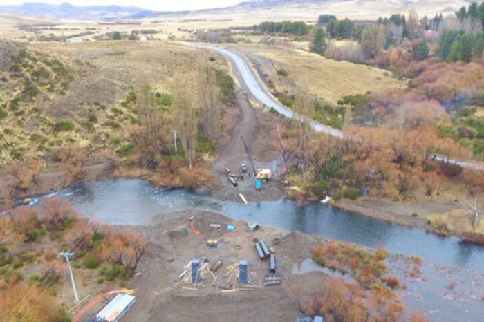 Ayer se realizaron obras de voladura para ensanchar la traza de la ruta 23