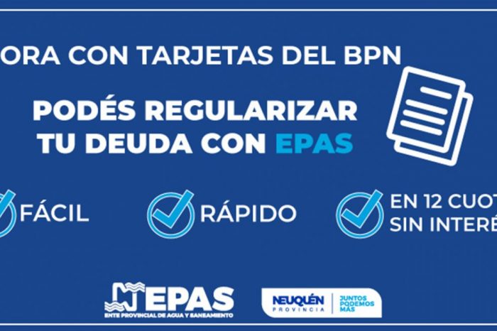 El EPAS ofrece plan de pago de deuda en cuotas