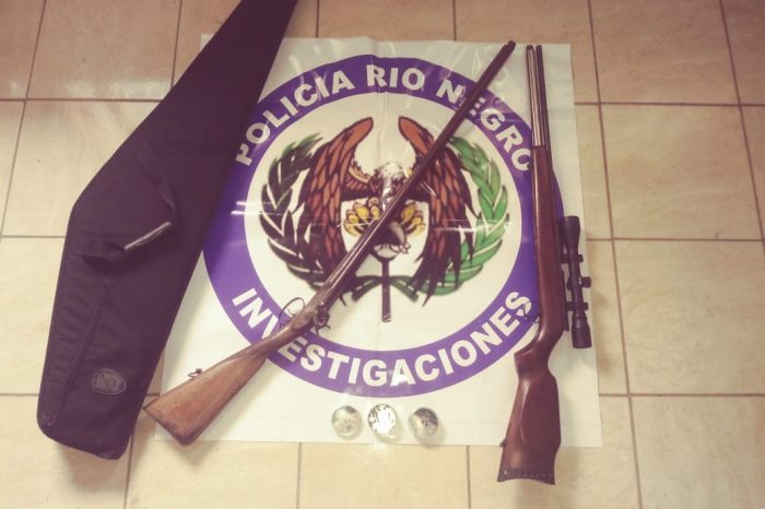 Secuestran un arma de fuego y un aire comprimido en un allanamiento