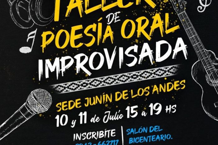 Junín de los Andes, se dictará "Taller de Poesía Oral Improvisada"