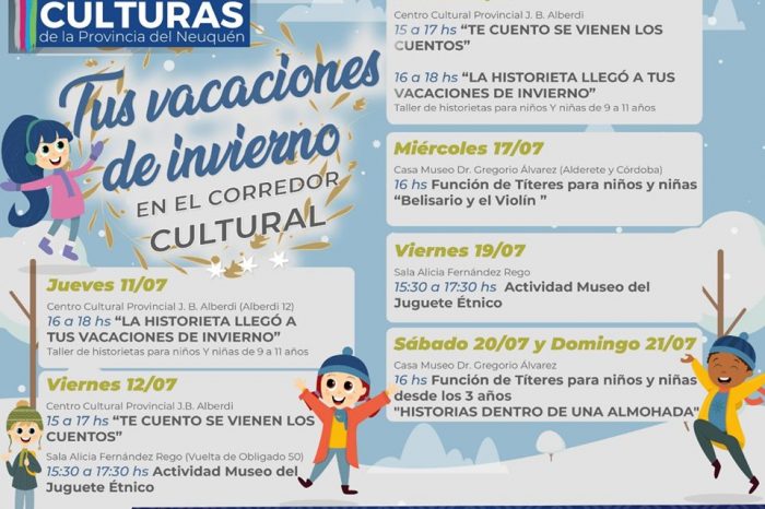 Actividades gratuitas en el Corredor Cultural durante las vacaciones de invierno