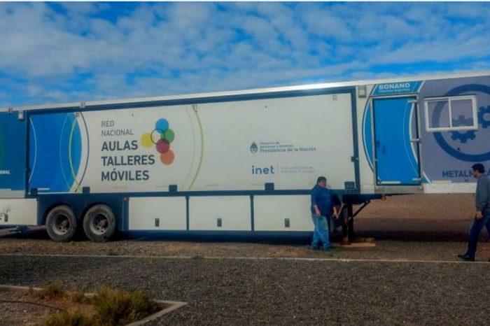 El aula taller móvil de soldadura se traslada a Buta Ranquil