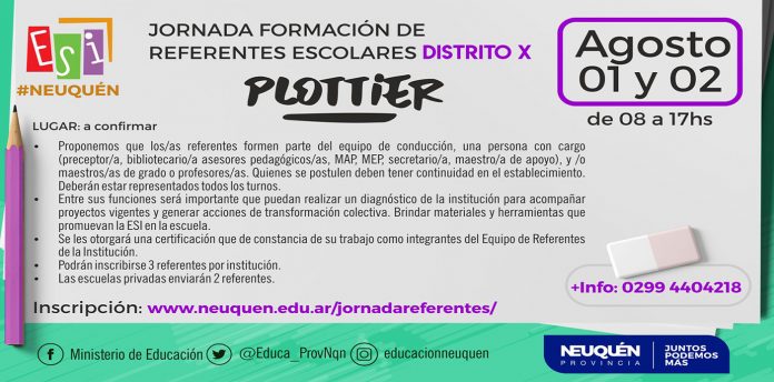 Jornadas en Plottier sobre Educación Sexual Integral