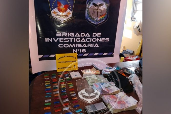 Allanaron por un robo y encontraron un kiosco de drogas en Neuquén