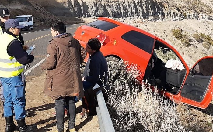 Milagro en la Ruta 40: se salvaron de caer por un barranco en Junín