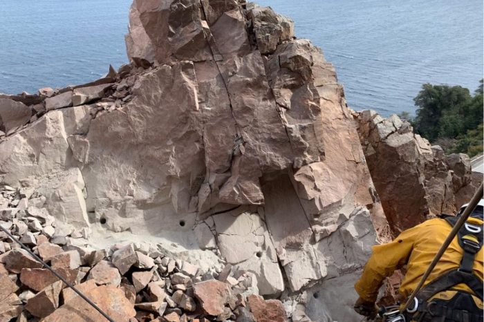 Ruta 40: Culminaron los trabajos de perforación del cerro de Brazo Huemul