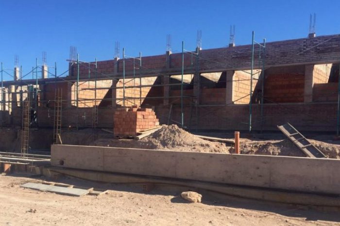 Continúan los trabajos en el edificio de la nueva comisaría de Rincón de los Sauces