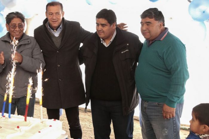 Gutiérrez encabezó el acto por el 22º aniversario de Los Catutos