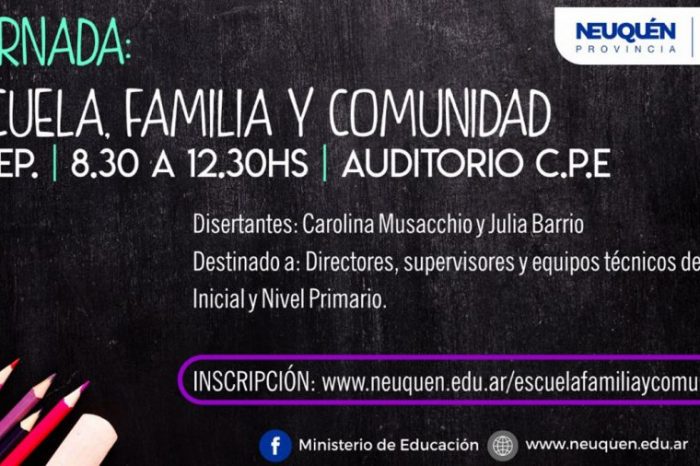 Se desarrollará la Jornada Escuela, Familia y Comunidad