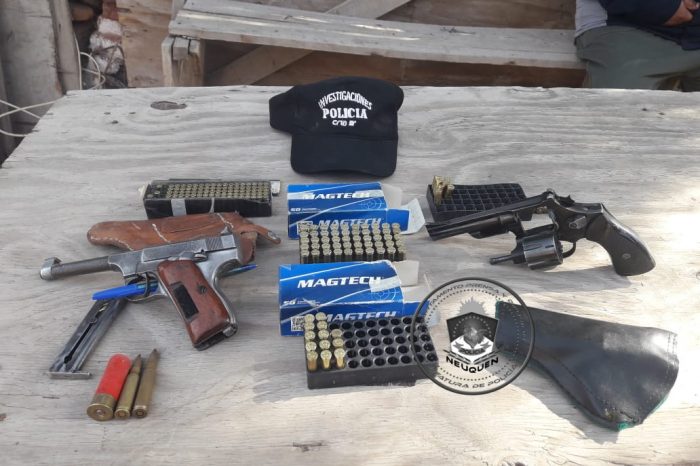 Personal de la Cría. 3°, secuestran armas y municiones en allanamientos