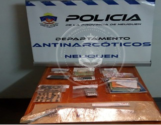 Tras exitoso allanamiento logran secuestrar Clorhidrato de Cocaína, un arma de fuego y demorar a dos personas