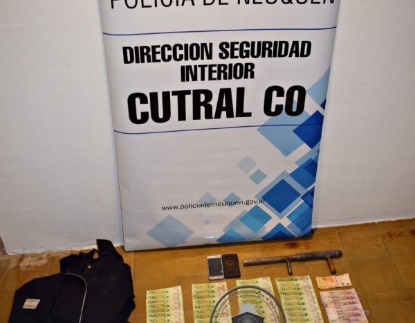 Plaza Huincul, dos demorados con un arma de fuego y dinero tras un robo