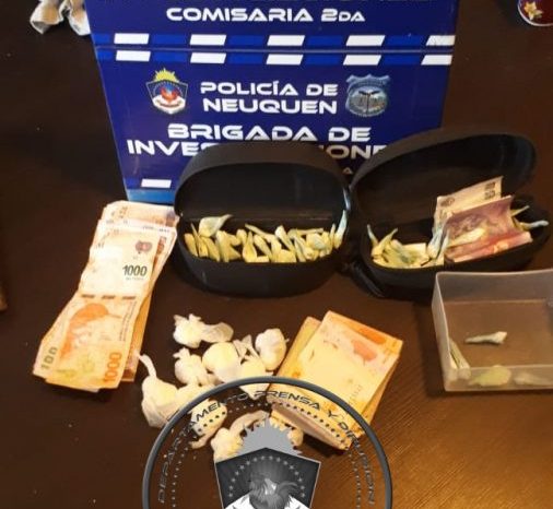 Persona de la Cría 2° decomiso dosis de Cocaína y secuestraron dinero en efectivo