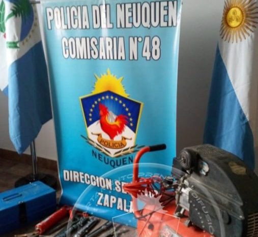 Zapala: Allanamiento permite recuperar elementos robados