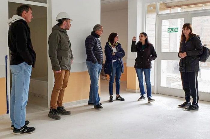 Peve visitó la obra del nuevo hospital de San Martín de los Andes