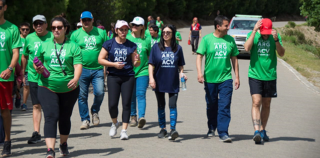 Caminata por la prevención de ACV en Villa Pehuenia