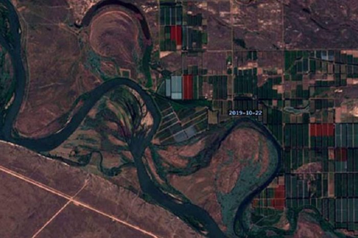 Superficie cubierta con mallas doble propósito en la Norpatagonia