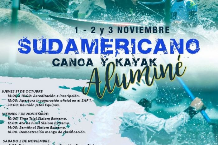 Aluminé: Todo listo para que comience el Sudamericano de canoa y Kayak