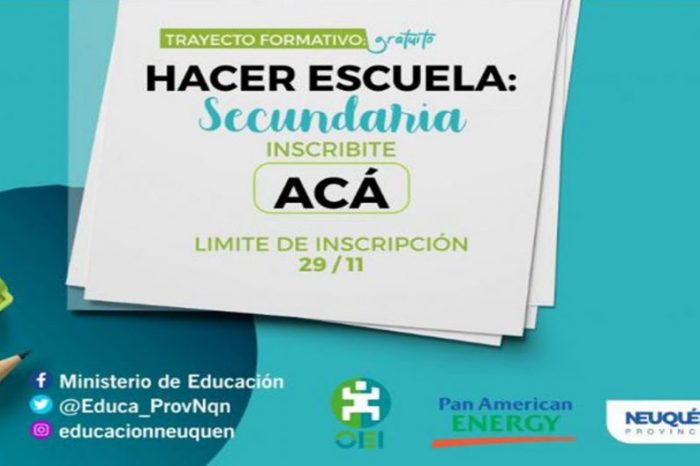 Convocan a participar del programa Hacer Escuela 2020-2021