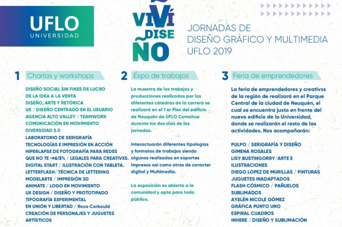 Ayer y hoy la UFLO expondrá el talento regional con una gran muestra a puro Diseño y Creatividad
