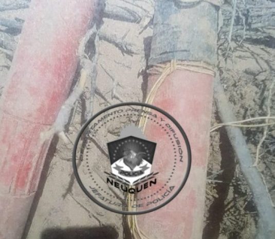 Personal Policial desactiva un potente artefacto explosivo
