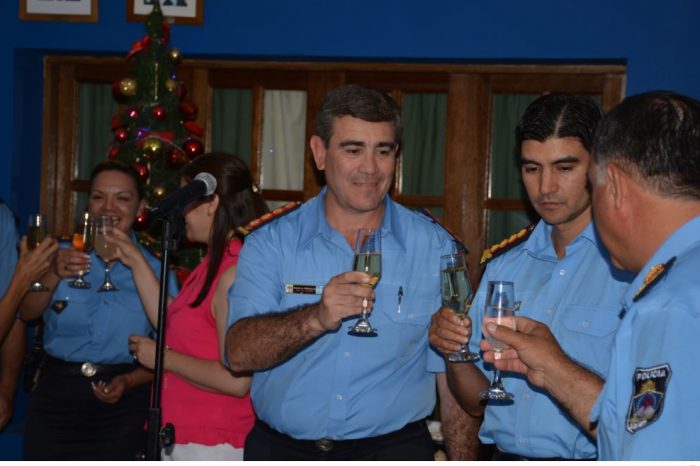Brindis de Navidad en la Jefatura de la Policía del Neuquén