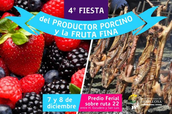 Senillosa celebra la 4º Fiesta del Productor Porcino y la Fruta Fina