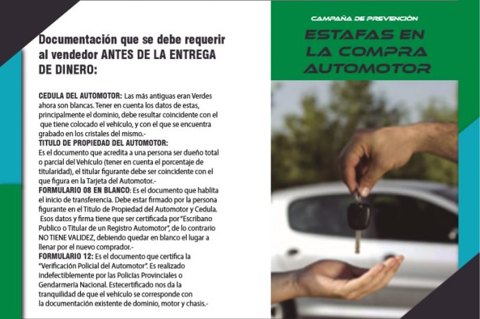 Policía del Neuquén previene a la ciudadanía por distintos tipos de estafas