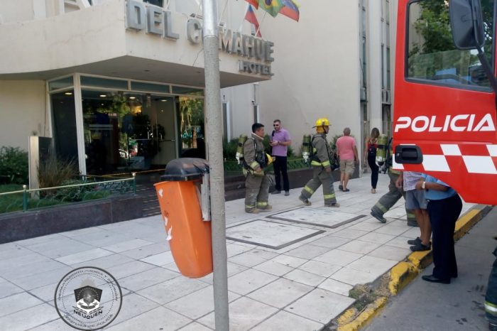 DBN: Intervención policial en incendio de Hotel Céntrico
