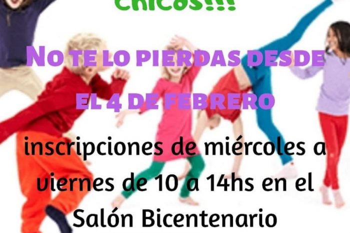 Junín de los Andes: Taller de Baile gratuito para niños