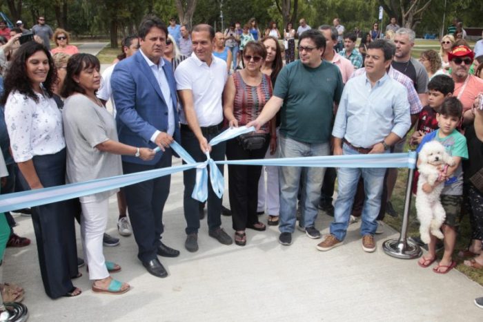 Gutiérrez participó de la inauguración de obras en el Balneario Albino Cotro