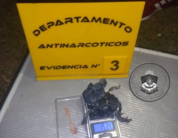 Detienen a un hombre con estupefacientes en su poder