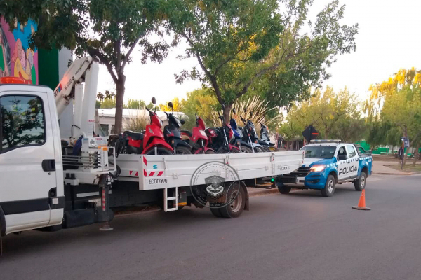 Secuestran 15 motovehículos en un operativo saturación