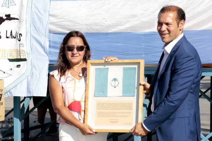 El gobernador presidió el acto por el 123º aniversario de Las Lajas