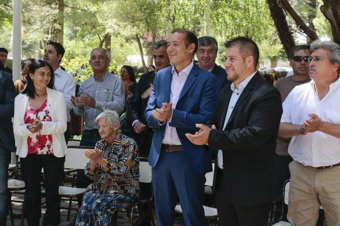 Gutiérrez presidió el acto por el 80º aniversario de El Huecú