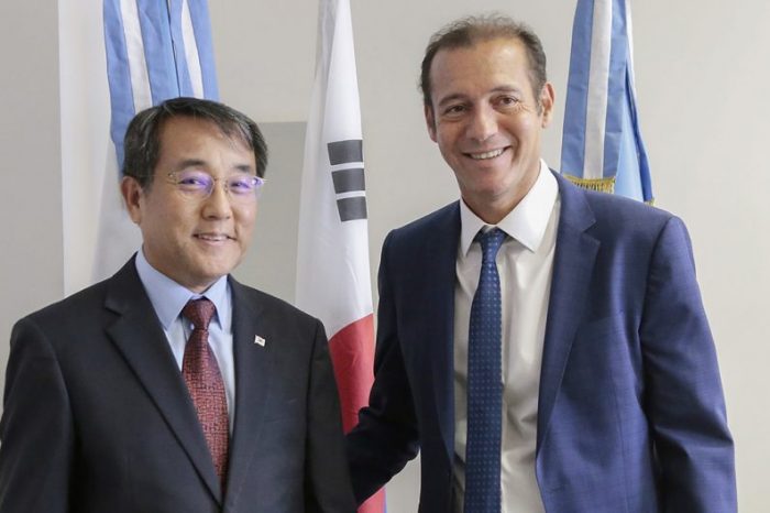 Gutiérrez se reunió con el embajador de la República de Corea en Argentina