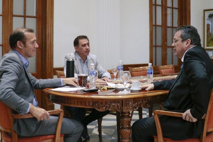 Gutiérrez recibió la visita del ministro de Cultura de la Nación