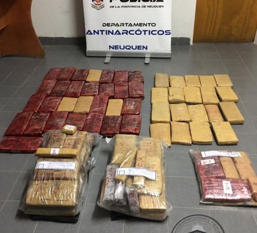 Fuerte golpe al narcotráfico en la capital neuquina y otras localidades