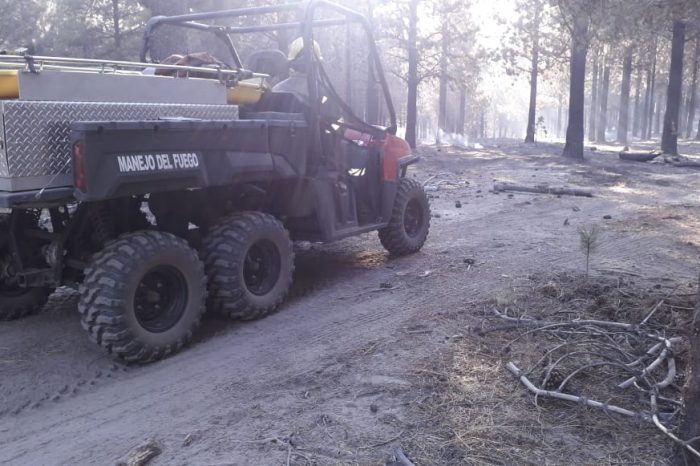 Tras dos jornadas de agotadora labor se contuvo el incendio en la Estancia San Pedro